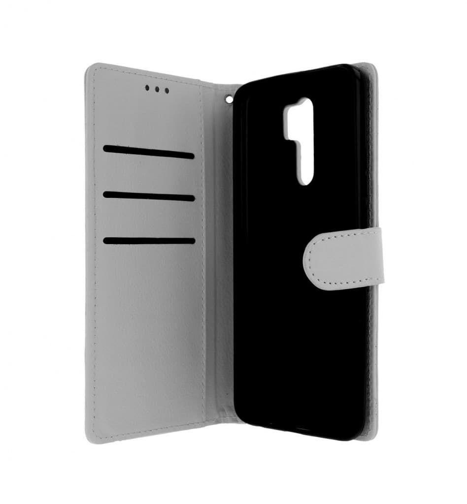 Kryt TopQ Xiaomi Redmi 9 knížkový bílý s přezkou 51071 - náhled 3