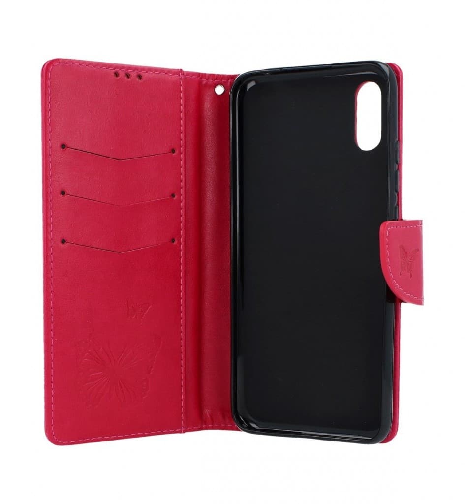 Pouzdro TopQ Xiaomi Redmi 9A knížkové Butterfly růžové 53943 - náhled 3