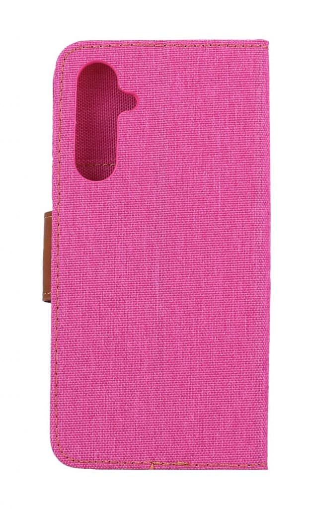 Pouzdro Canvas Samsung A54 5G knížkové růžové 108416 - náhled 2