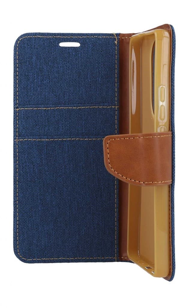 Pouzdro Canvas Xiaomi Redmi Note 13 Pro knížkové modré tmavé 122766 - náhled 3