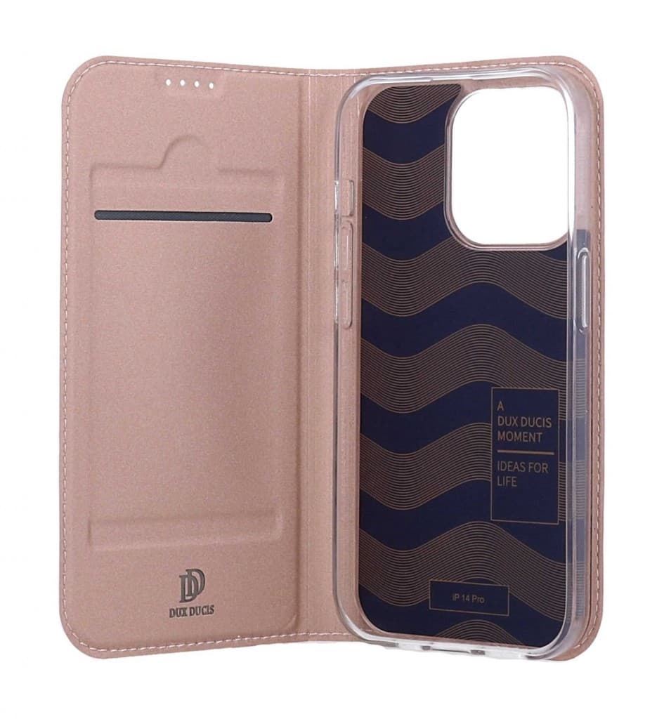 Pouzdro Dux Ducis iPhone 14 Pro knížkové růžové 105369 - náhled 3