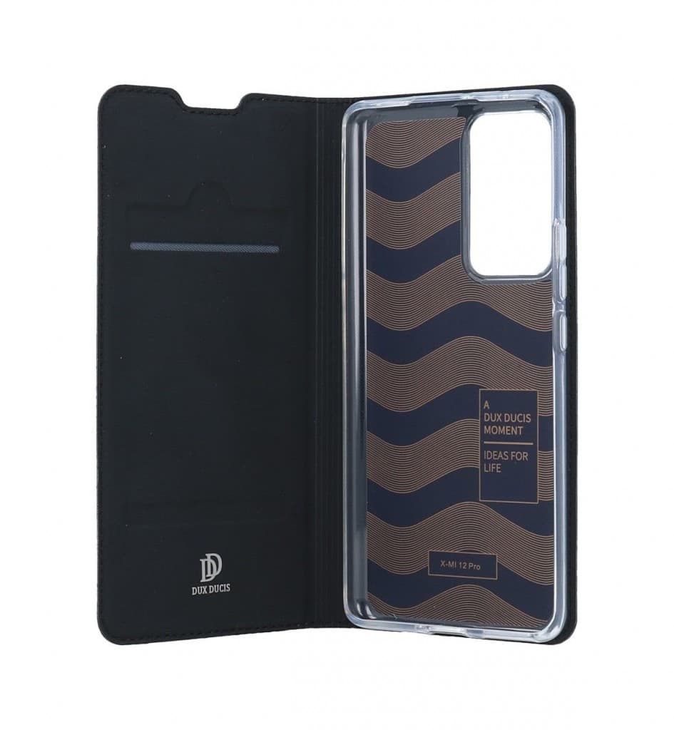 Pouzdro Dux Ducis Xiaomi 12 Pro knížkové černé 85666 - náhled 3