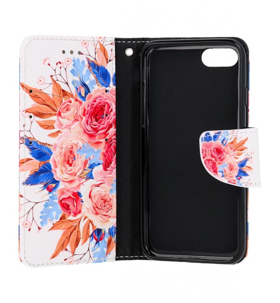 Pouzdro TopQ iPhone SE 2022 knížkové Kytice 74729 - náhled 3