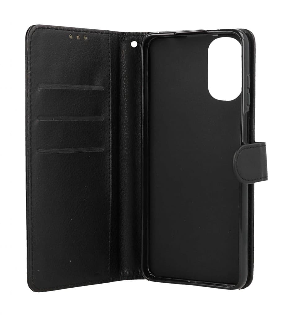 Pouzdro TopQ Motorola Moto E32s knížkové černé s přezkou 106770 - náhled 3