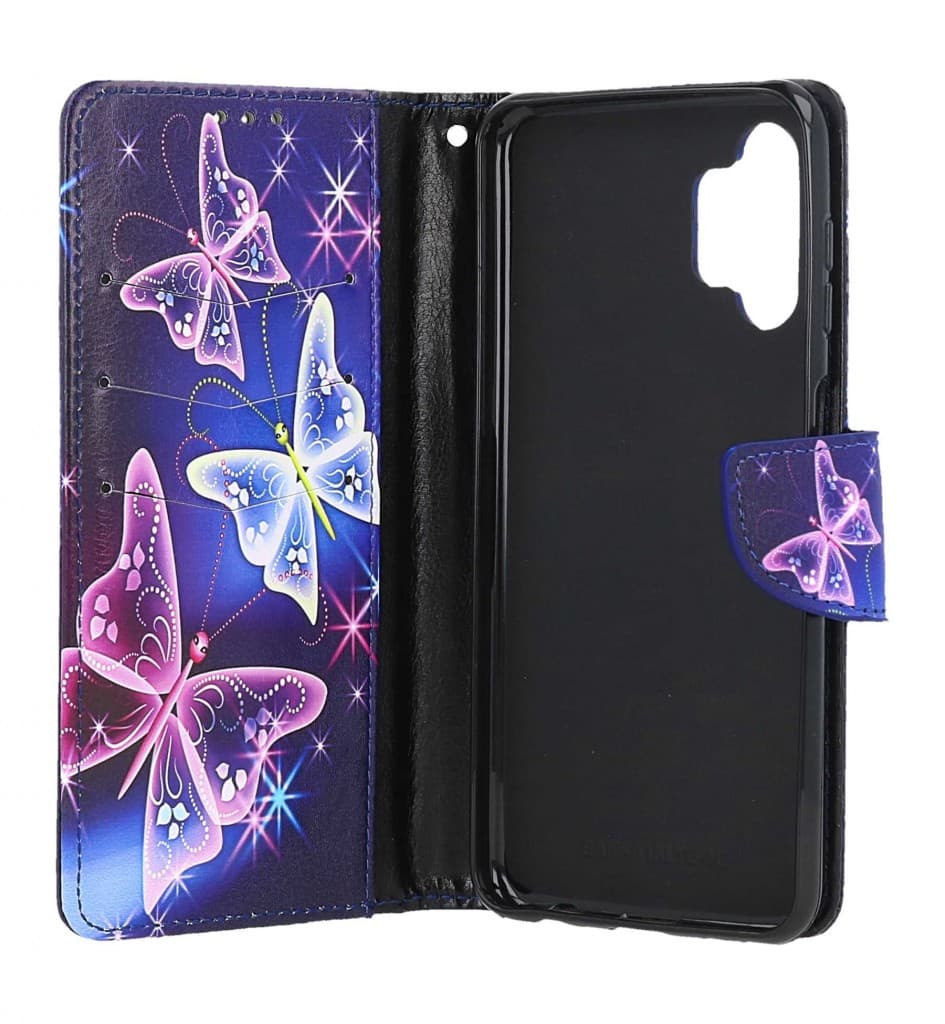 Pouzdro TopQ Samsung A13 knížkové Modré s motýlky 73384 - náhled 3