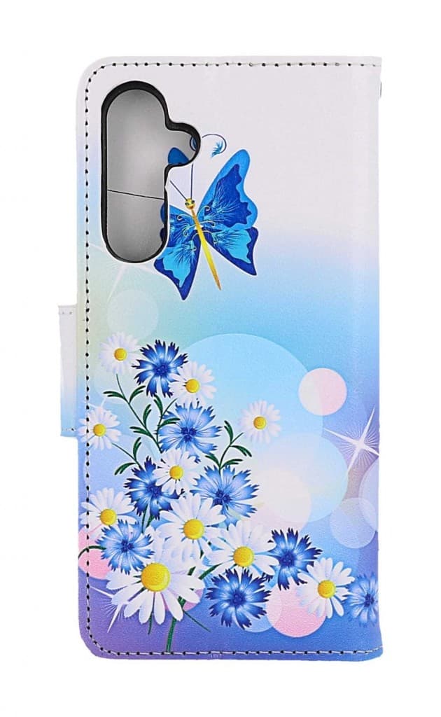 Pouzdro TopQ Samsung A34 knížkové Bílé s motýlkem 112826 - náhled 2