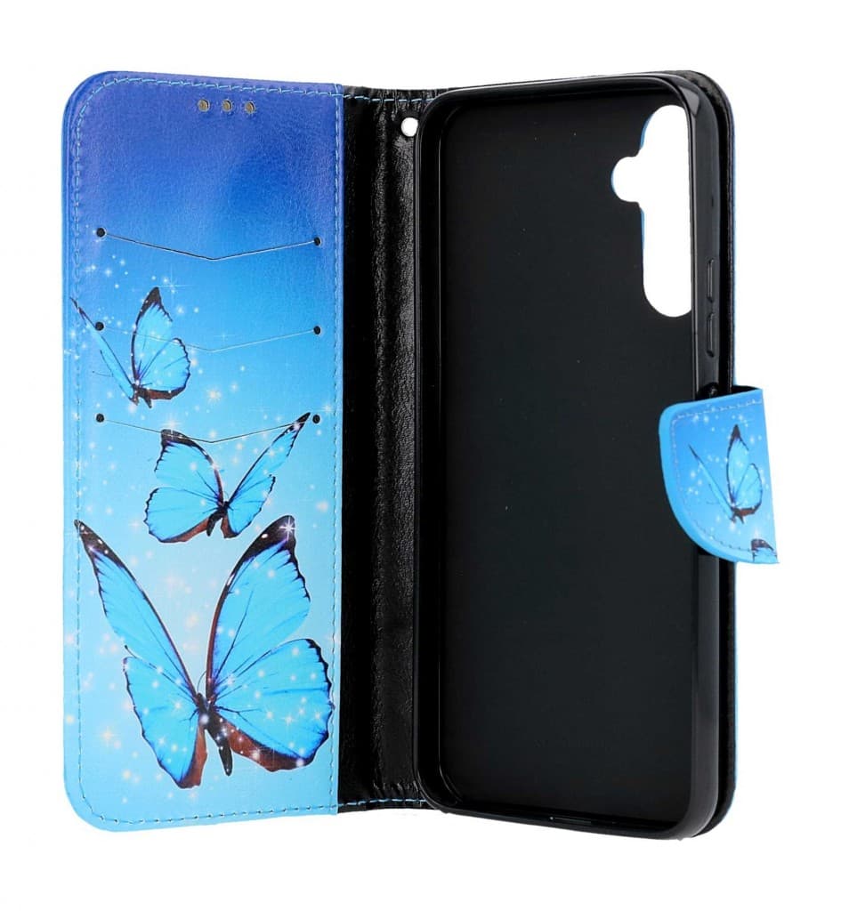 Pouzdro TopQ Samsung A34 knížkové Modří motýlci 94278 - náhled 3
