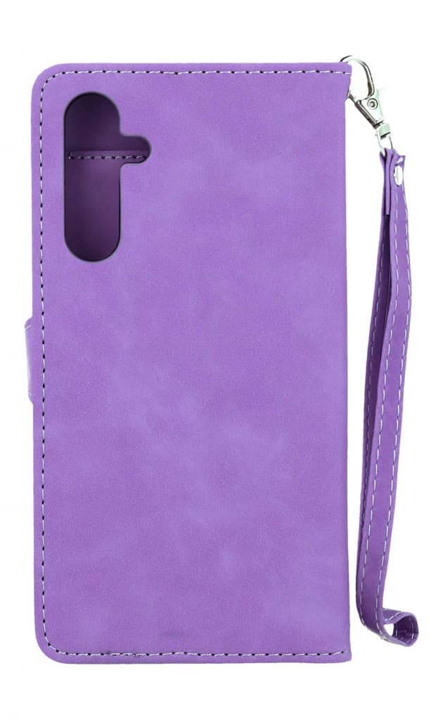 Pouzdro TopQ Samsung A34 knížkové se zipem fialové 110469 - náhled 2