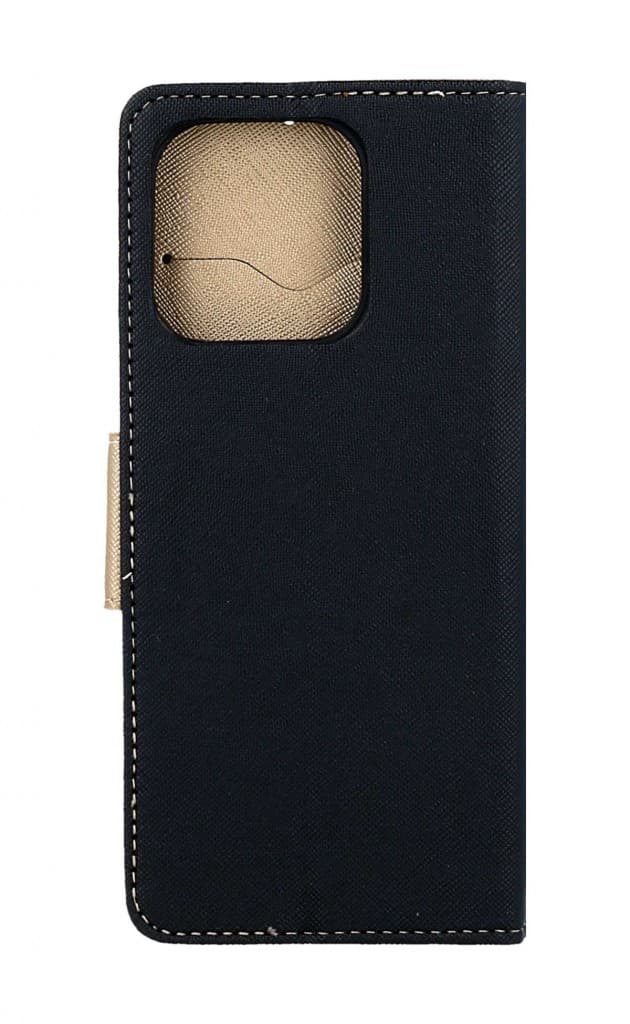 Pouzdro TopQ Xiaomi Redmi 12C knížkové černo-zlaté 95446 - náhled 2