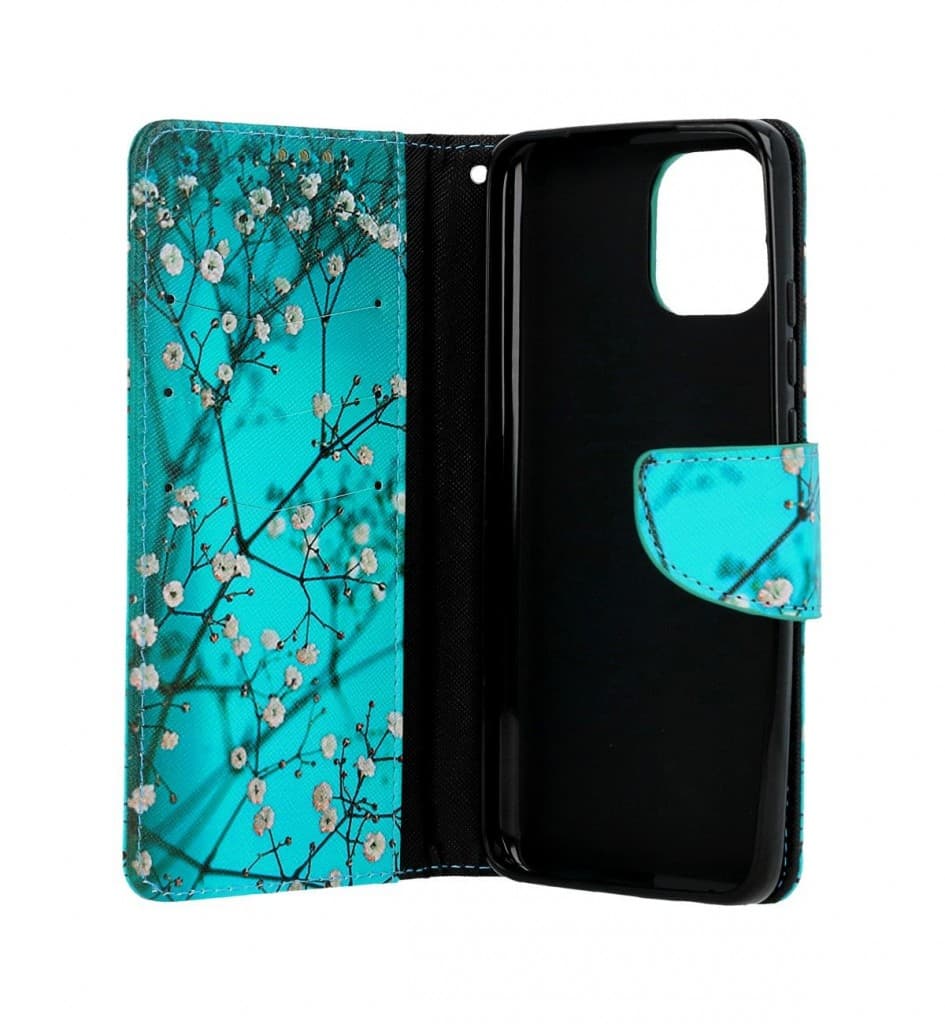 Pouzdro TopQ Xiaomi Redmi A1 knížkové Modré s květy 86023 - náhled 3