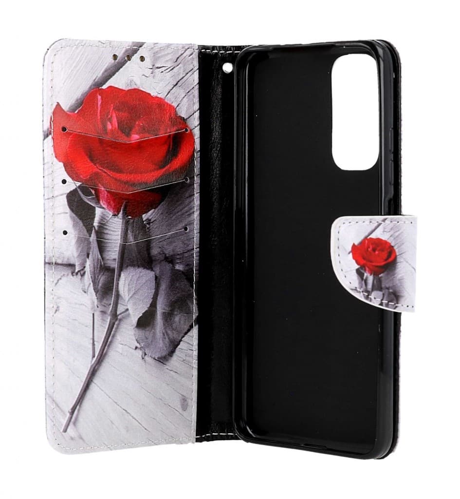 Pouzdro TopQ Xiaomi Redmi Note 11 knížkové Červená růže 73656 - náhled 3