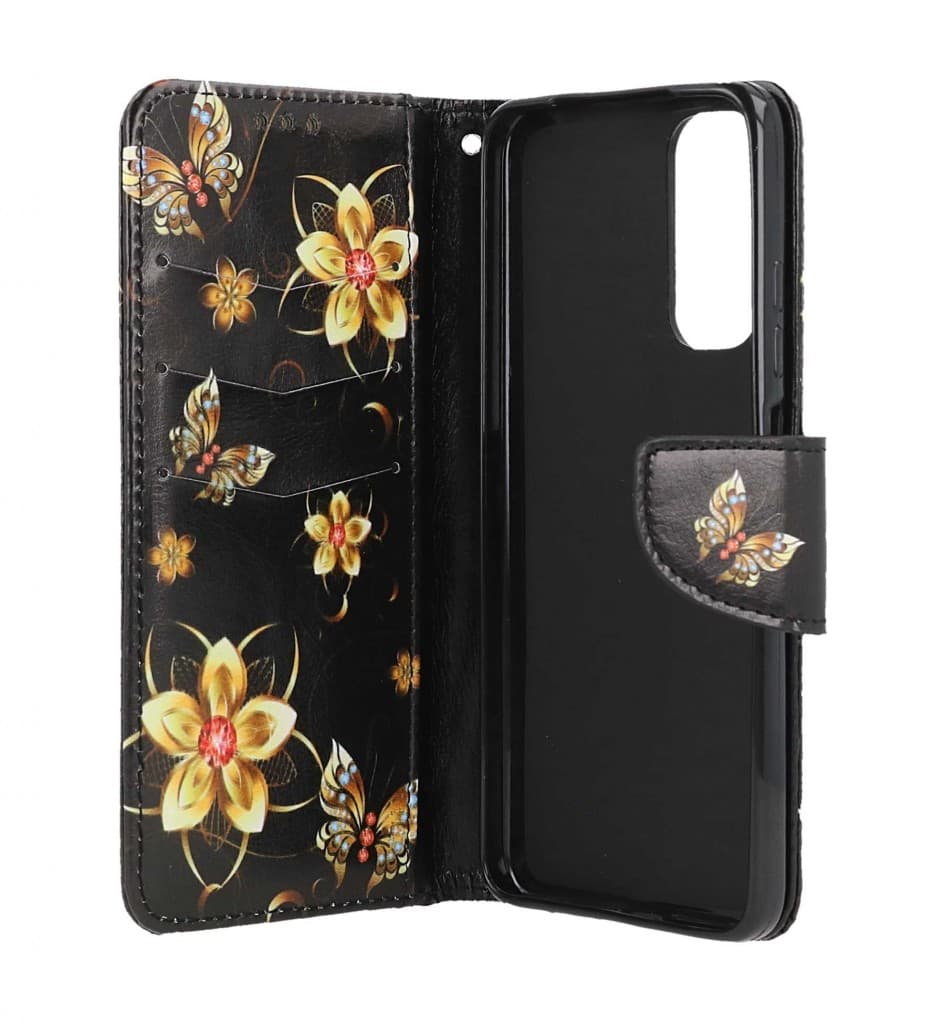 Pouzdro TopQ Xiaomi Redmi Note 11 knížkové Zlaté květy 73643 - náhled 3