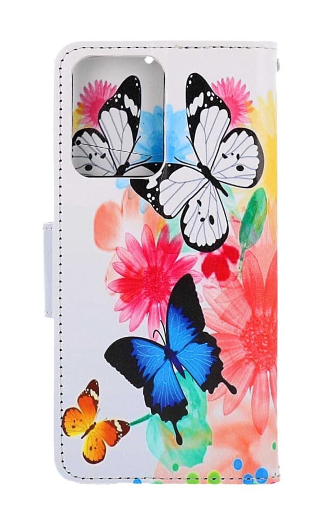 Pouzdro TopQ Xiaomi Redmi Note 12 knížkové Barevné s motýlky 112776 - náhled 2