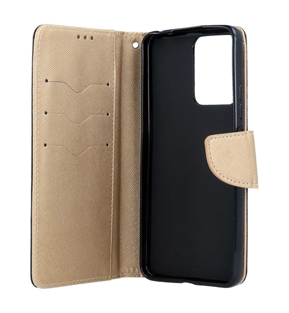 Pouzdro TopQ Xiaomi Redmi Note 12 knížkové černo-zlaté 95466 - náhled 3