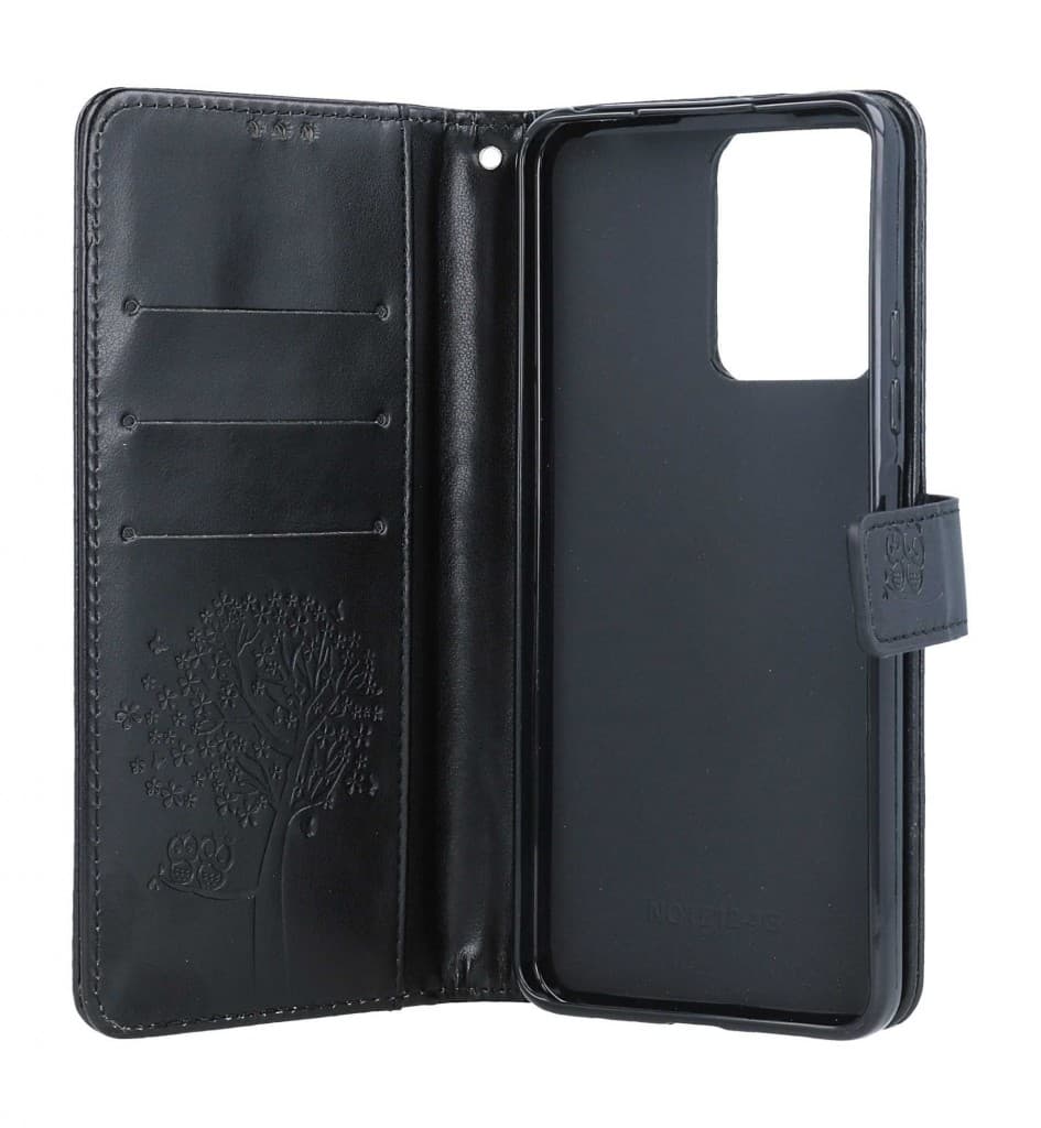 Pouzdro TopQ Xiaomi Redmi Note 12 knížkové Černý strom sovičky 111685 - náhled 3