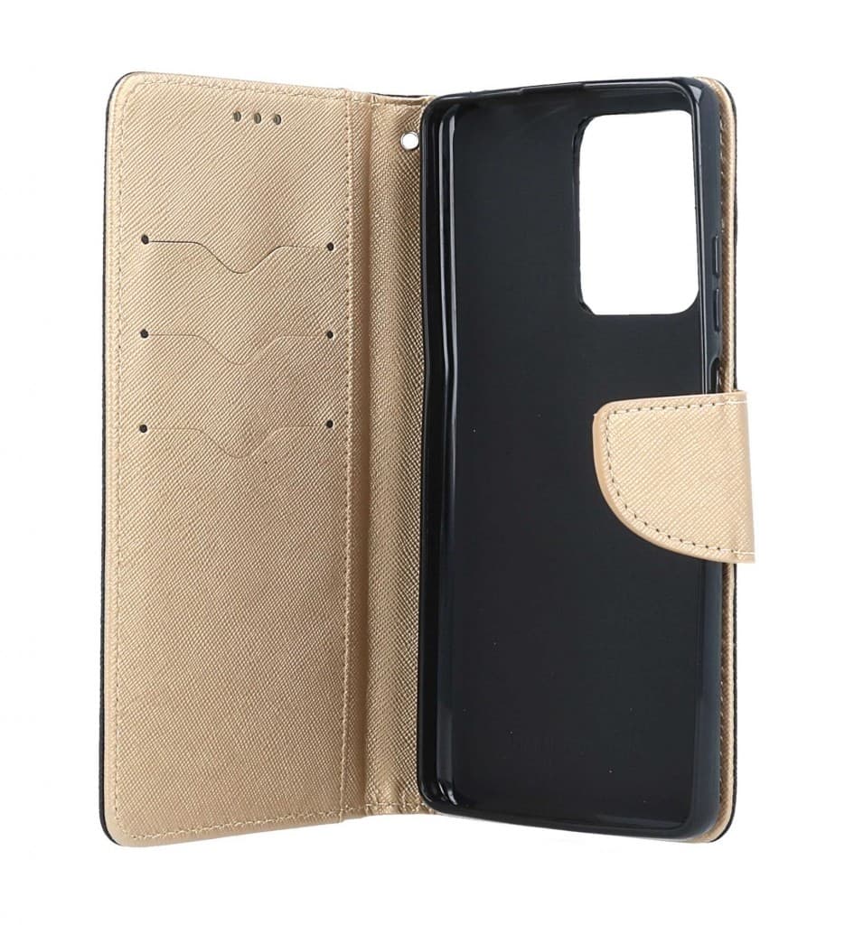 Pouzdro TopQ Xiaomi Redmi Note 12 Pro+ 5G knížkové černo-zlaté 95494 - náhled 3