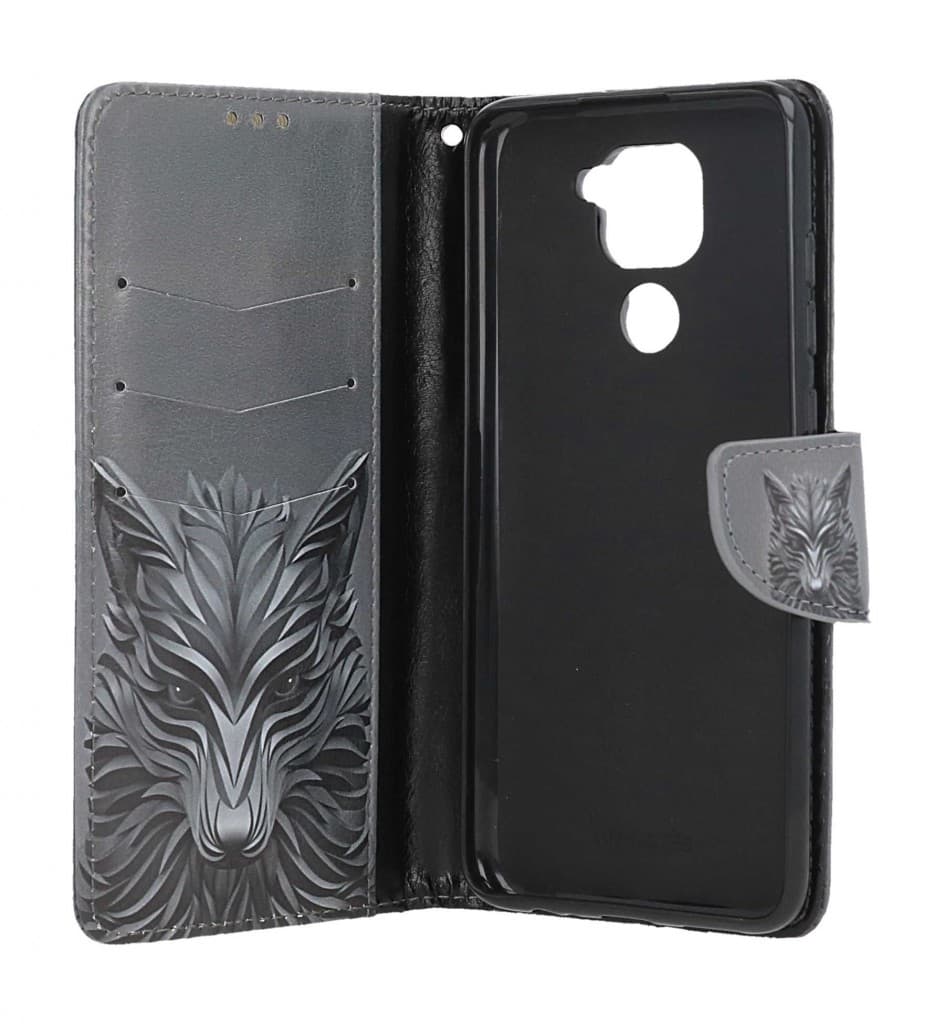 Kryt TopQ Xiaomi Redmi Note 9 knížkový Vlk 50610 - náhled 3