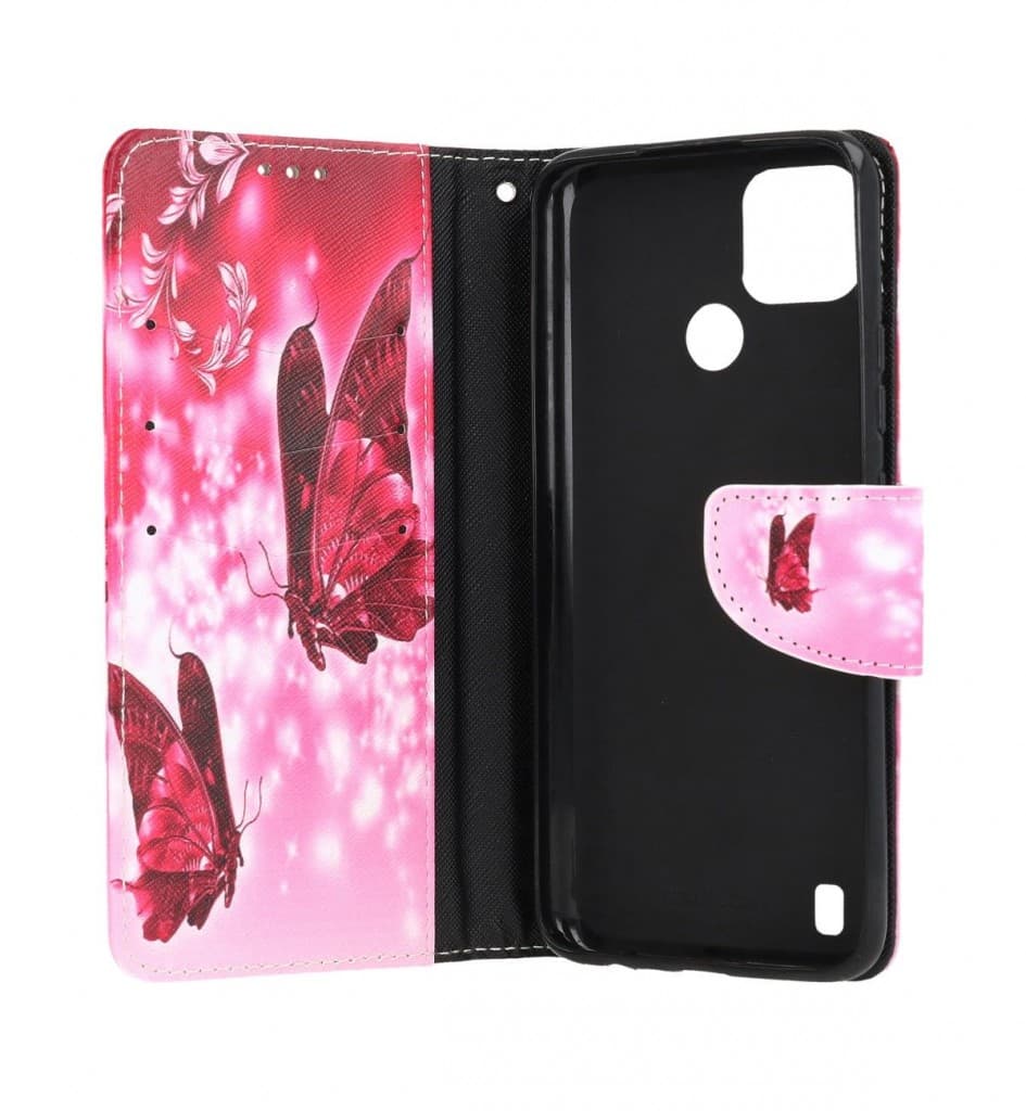 Pouzdro TopQ Realme C21Y knížkové Zamilovaní motýlci 70272 - náhled 3