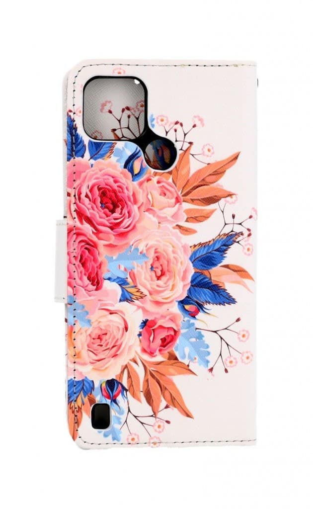 Pouzdro TopQ Realme C25Y knížkové Kytice 70332 - náhled 2