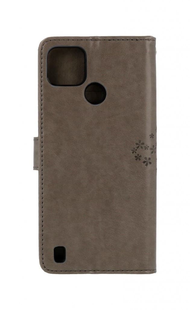 Pouzdro TopQ Realme C25Y knížkové Šedý strom sovičky 70820 - náhled 2
