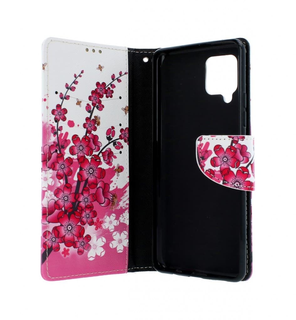 Pouzdro TopQ Samsung A42 knížkové Kytičky textil 55533 - náhled 3