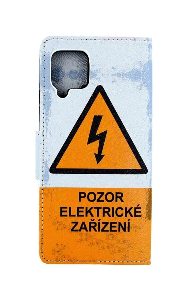 Pouzdro TopQ Samsung A42 knížkové Pozor elektrické zařízení 55575 - náhled 2