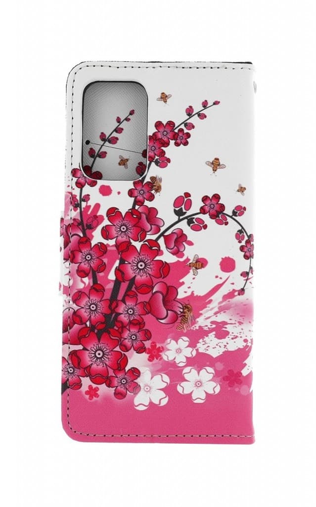 Pouzdro TopQ Samsung A52 knížkové Kytičky textil 56590 - náhled 2