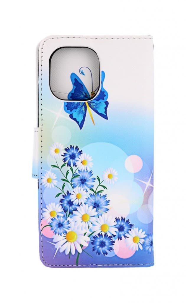 Pouzdro TopQ Xiaomi Mi 11 knížkové Bílé s motýlkem 58327 - náhled 2