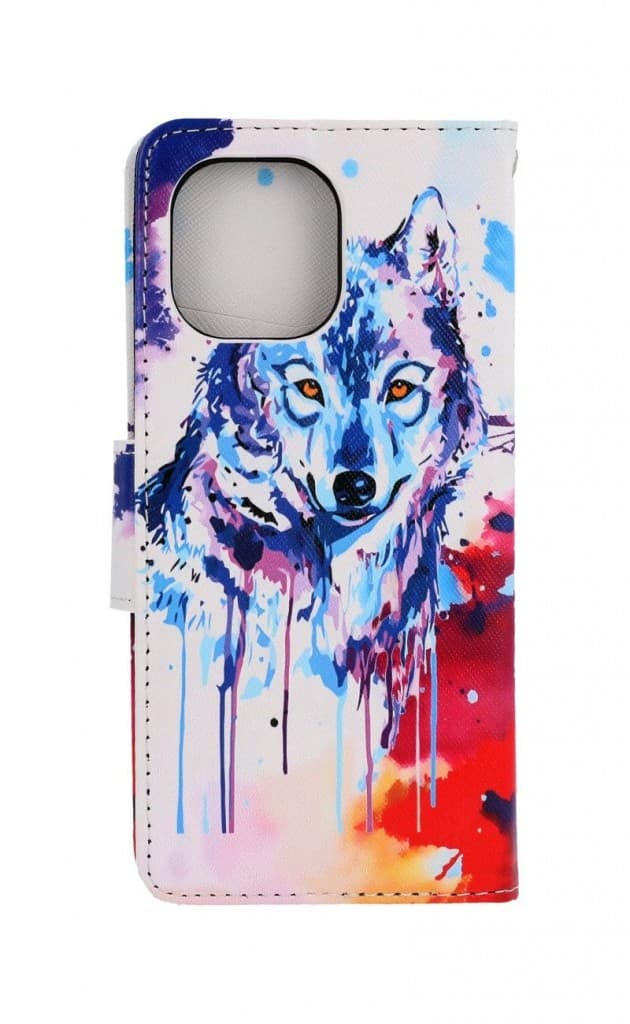 Pouzdro TopQ Xiaomi Mi 11 knížkové Kresba vlka 58319 - náhled 2