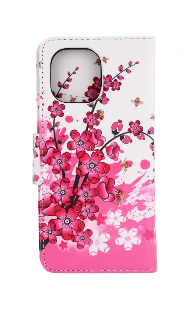 Pouzdro TopQ Xiaomi Mi 11 knížkové Kytičky textil 58328 - náhled 2