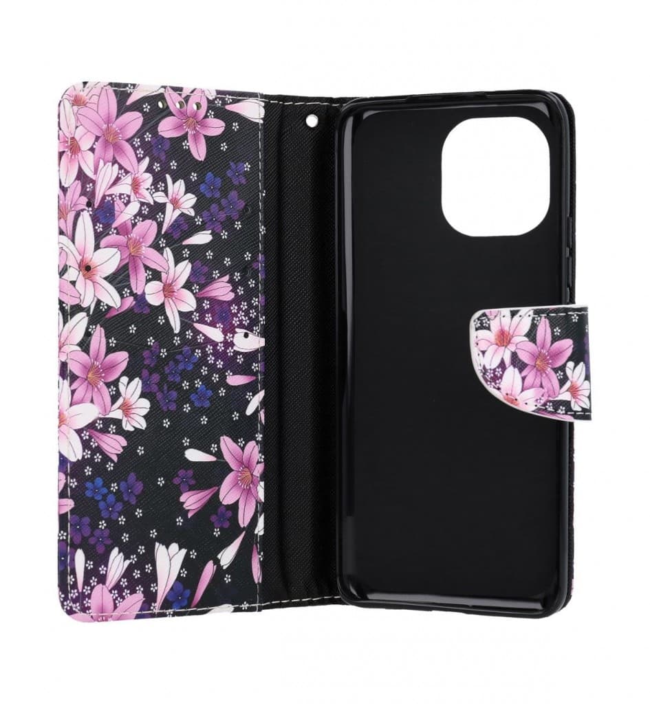 Pouzdro TopQ Xiaomi Mi 11 knížkové Lilie 58317 - náhled 3