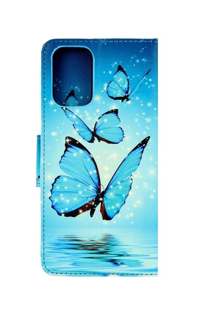 Pouzdro TopQ Xiaomi Redmi 10 knížkové Modří motýlci 67571 - náhled 2