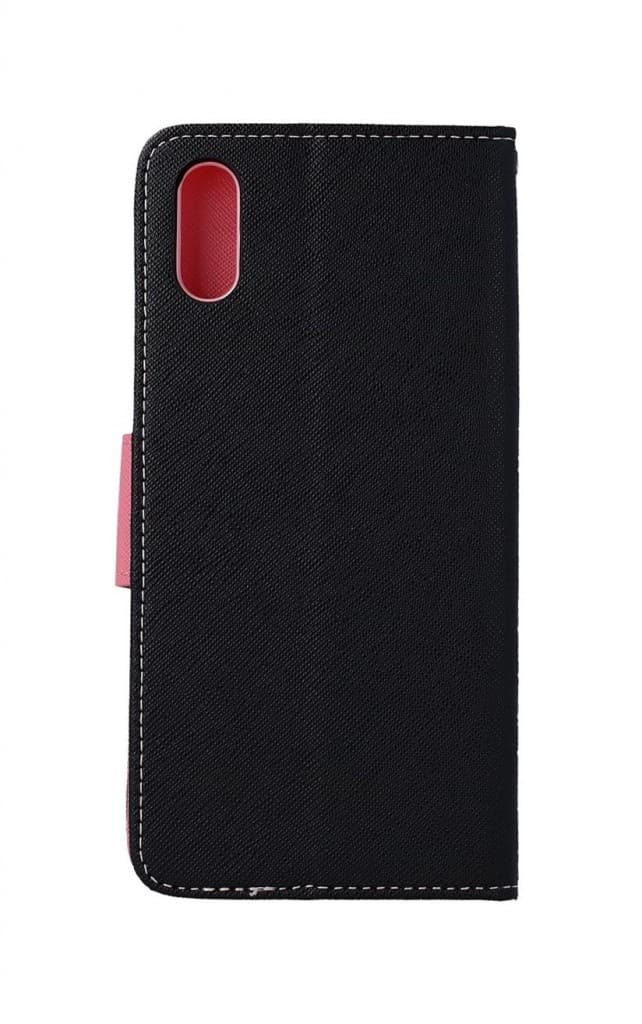 Pouzdro TopQ Xiaomi Redmi 9A knížkové černo-růžové 55474 - náhled 2