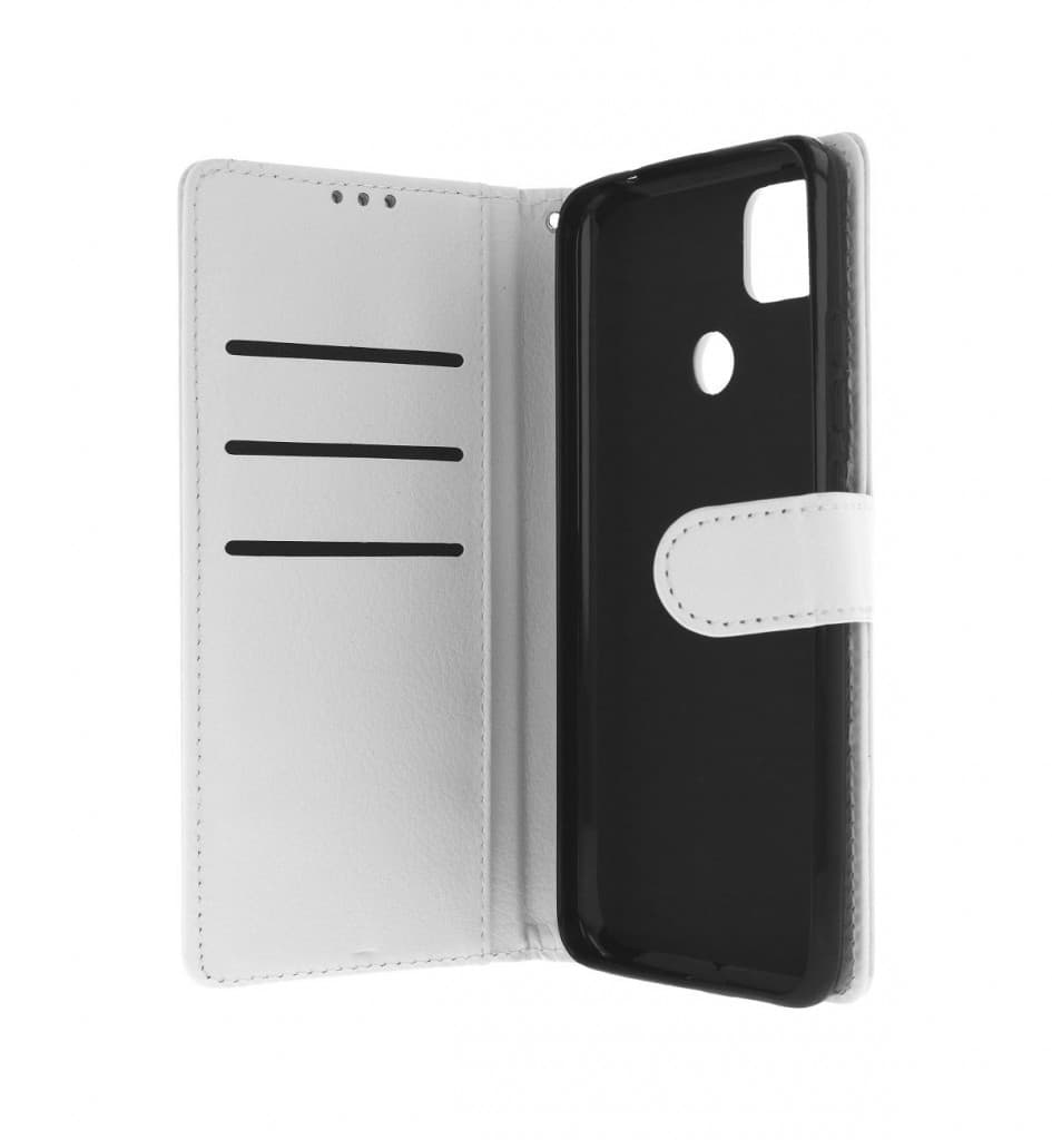 Kryt TopQ Xiaomi Redmi 9C knížkový bílý s přezkou 52746 - náhled 3