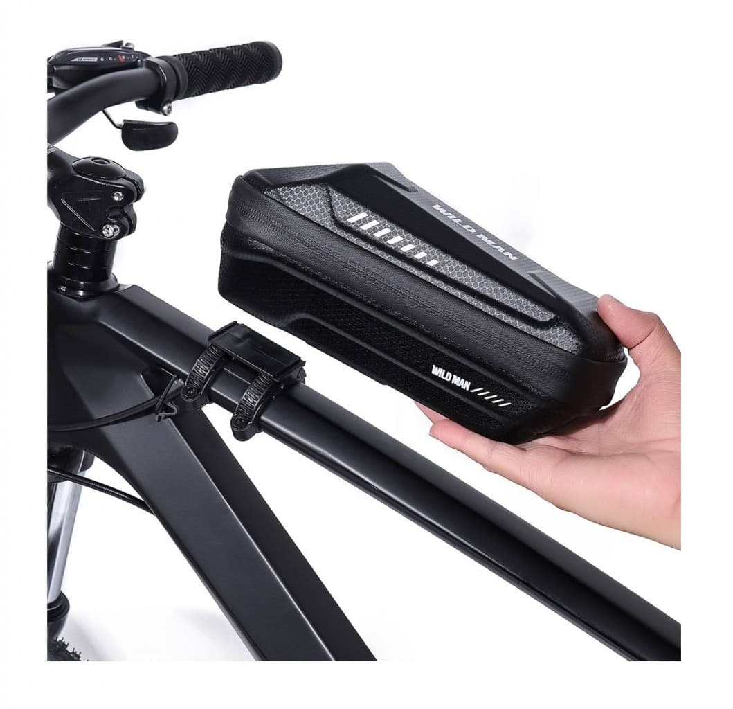 Pouzdro WildMan XS5 pro mobilní telefon na rám kola černé 1L 94628 - náhled 2