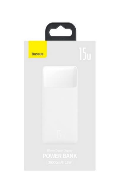 Powerbank Baseus Bipow 20000mAh bílá 15W 68565 - náhled 4