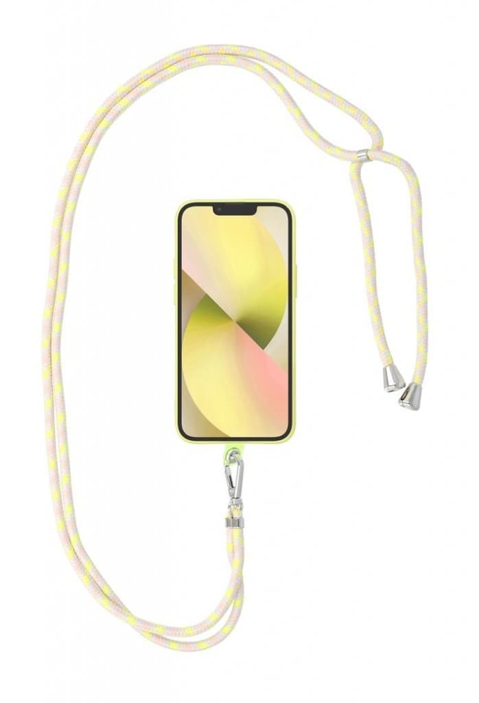 Univerzální šňůrka TopQ Swing na mobil šedo-žlutá 125345 - náhled 2