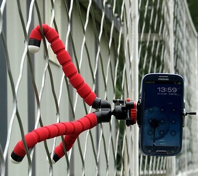 Stativ pro mobilní telefon univerzální červený 17613 - náhled 3