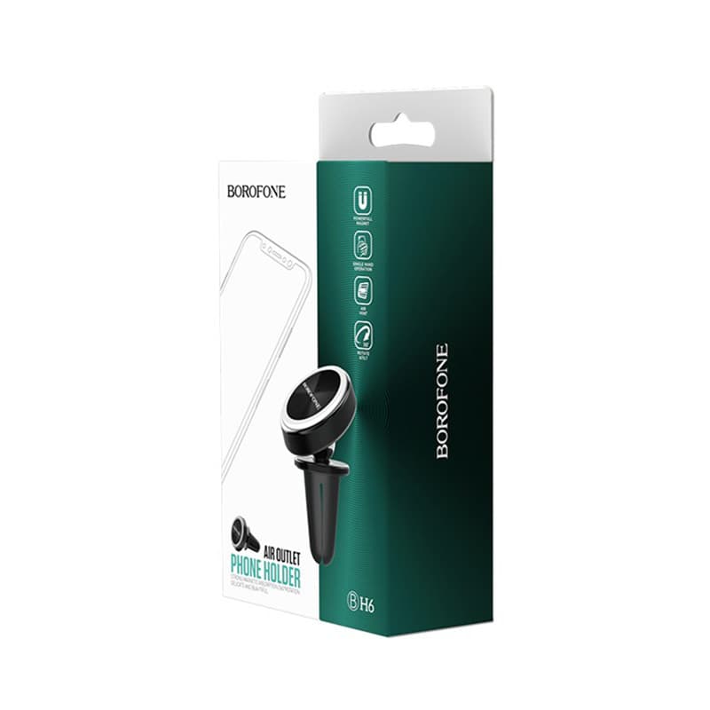 Magnetický držák na větrací mřížku Borofone BH6 černý - náhled 5