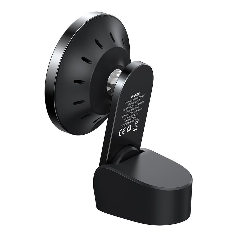 Držák na mobil Baseus do auta s funkcí bezdrátového nabíjení WXJN-01 Big Energy černý 61891 - náhled 3