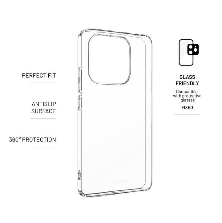TPU gelové pouzdro FIXED pro Xiaomi Redmi Note 14, čiré - náhled 3