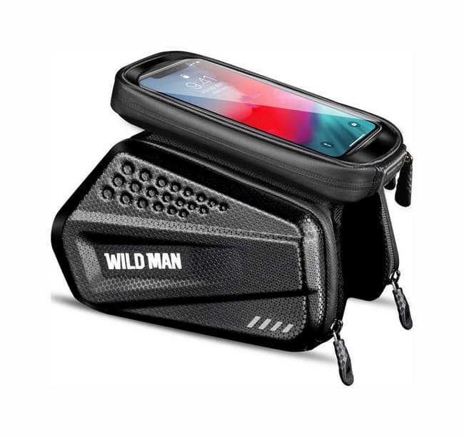 Pouzdro WildMan ES6 pro mobilní telefon na rám kola černé 1L 70740 - náhled 2