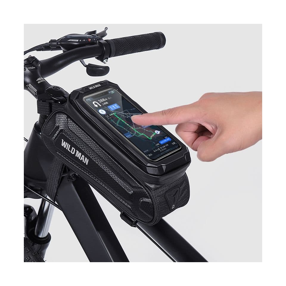 Pouzdro WildMan SX3 pro mobilní telefon na rám kola černé 1L 75253 - náhled 3