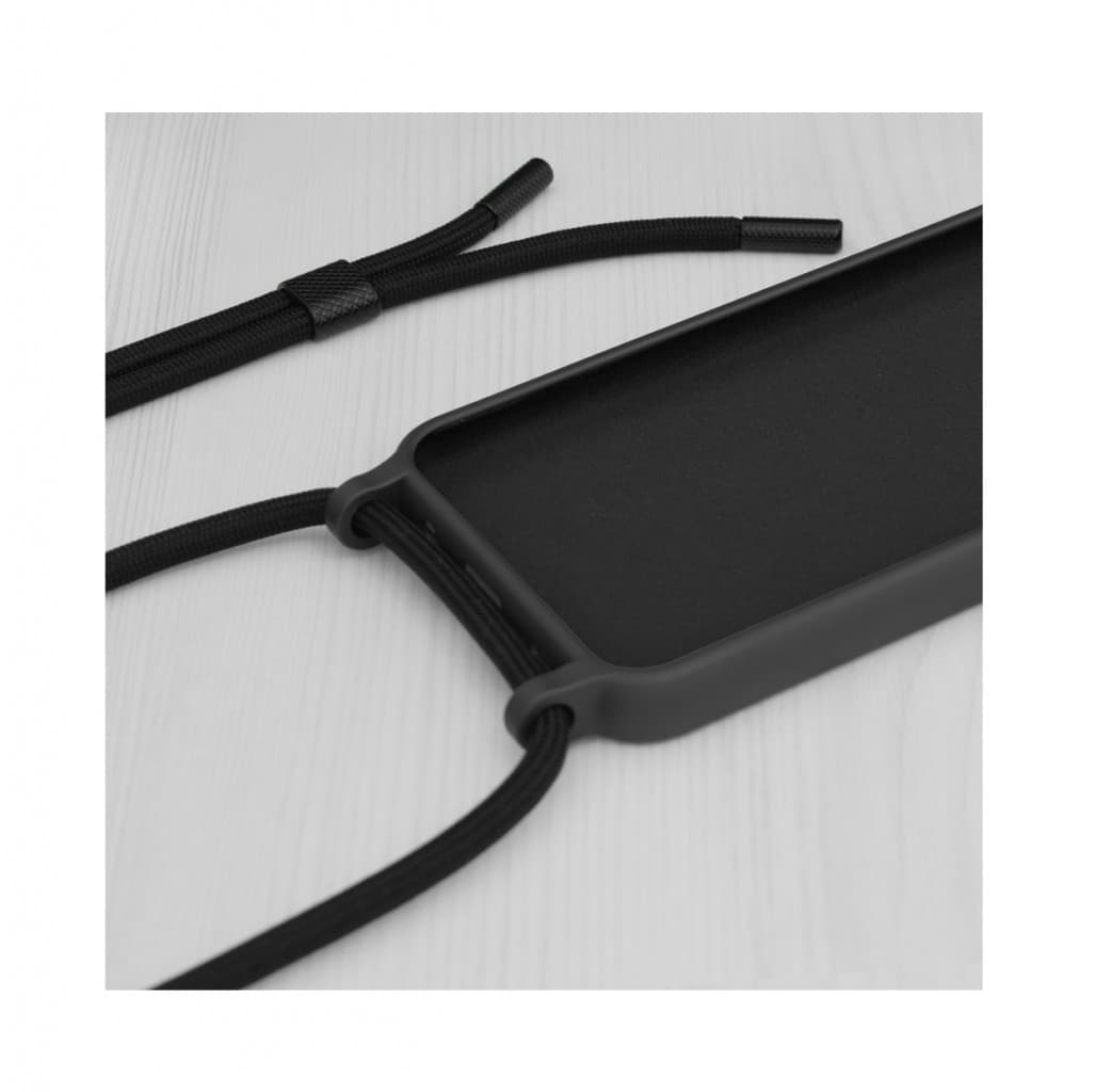 Kryt Techsuit iPhone 15 Pro Max černý se šňůrkou 109822 - náhled 2