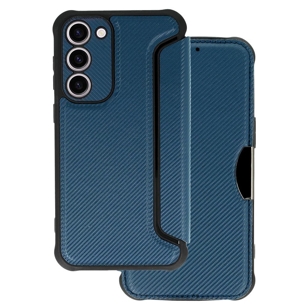 Pouzdro Razor Carbon Book pro Samsung Galaxy S23 Plus navy - náhled 1