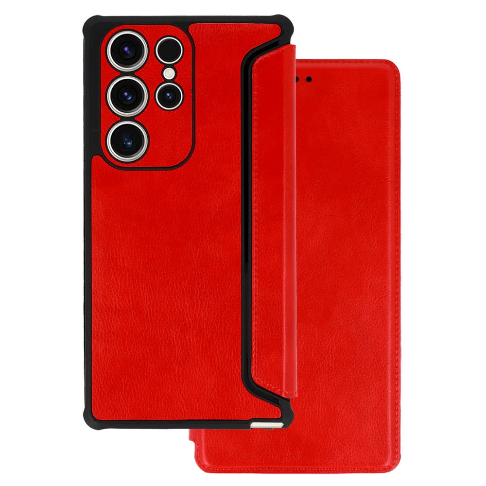 Kožené pouzdro Razor pro Samsung Galaxy S23 Plus červené - náhled 1