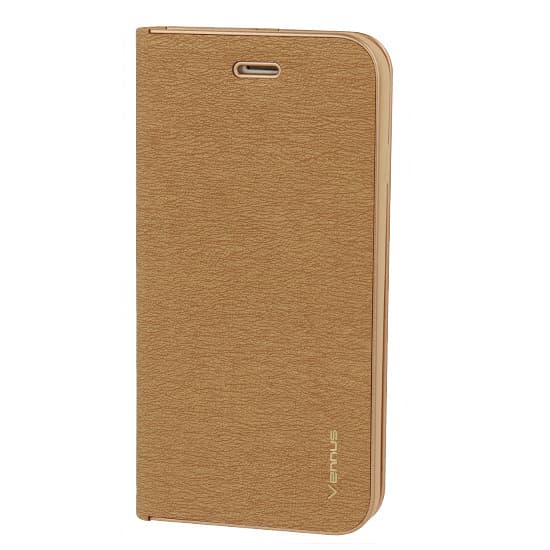 Pouzdro Vennus Book s rámečkem pro Samsung Galaxy S21 Plus zlaté - náhled 1