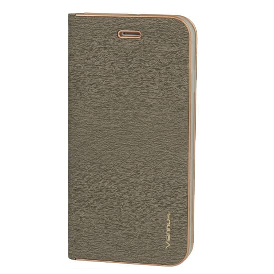Pouzdro Vennus Book s rámečkem pro Iphone 14 Pro Max šedé - náhled 1