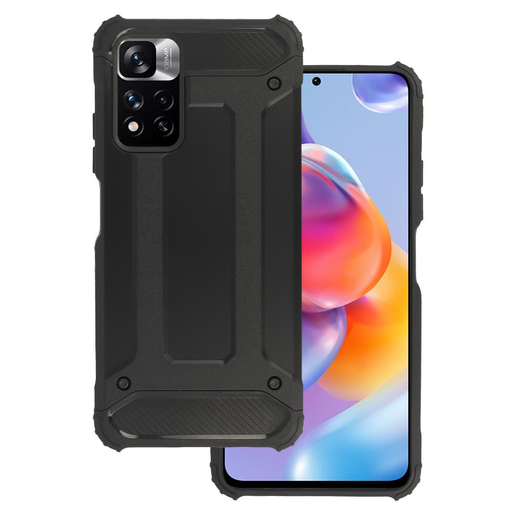 Armor Carbon Case pro Xiaomi Redmi Note 11 5G/Note 11S 5G/Poco M4 Pro 5G Black - náhled 1