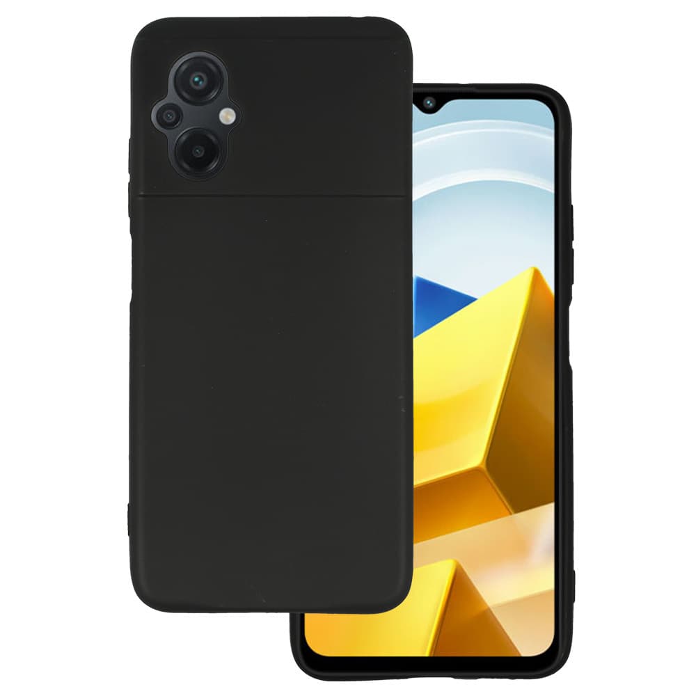 Zadní kryt MATT pro XIAOMI POCO M5 Black - náhled 1